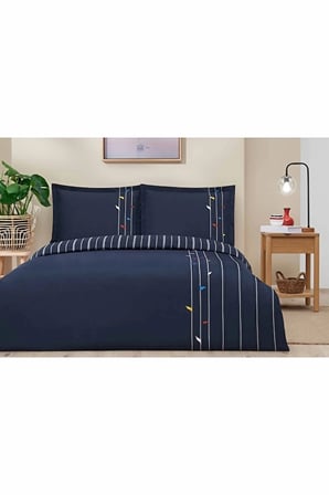 Nevresim Takımı  Fitted Car Ranforce King Size (battal Boy) Lacıv Fore Shore