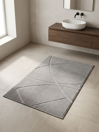 Klozet Pamuk Draw Gri 60*100-40*60