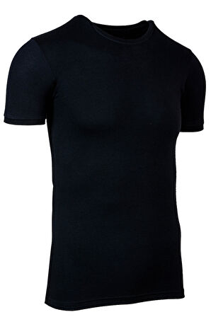 Bsm Erkek Likralı Kısa Kol 0 Yaka T-shirt 55003 