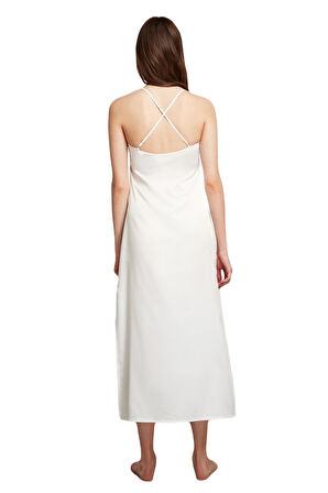 Penye Mood Kadın Beyaz Sabahlık Takım 2009 