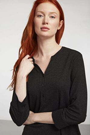 Penye Mood Pijama Takım Sıyah 9103PJTK