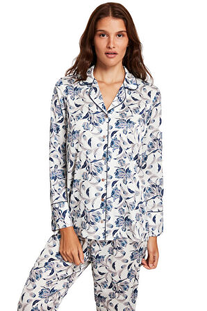 Penye Mood Kadın Desenli Pijama Takım 2029 