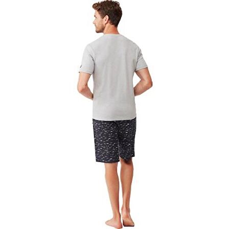 Nautica M302 Erkek Yarım Kol Şort Takım 