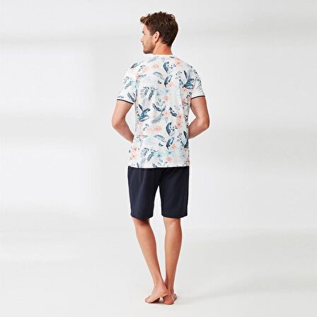 Nautica M318 Erkek Yarım Kol Şort Takım 