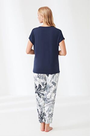 Penye Mood Kadın Kısa Kollu Pijama Takımı 9231 