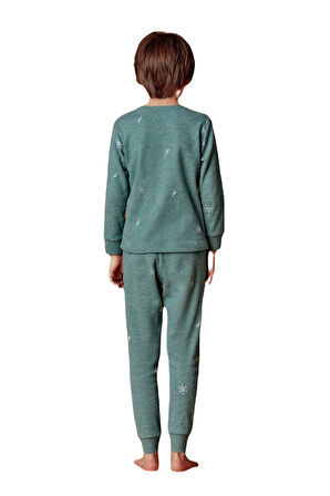 Nautica Erkek Çocuk Yeşil Pijama Takım B634 