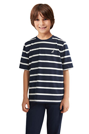 Nautica Erkek Çocuk Lacivert Pijama Takım 726 