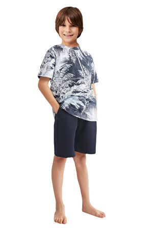 Nautica Erkek Çocuk Lacivert Şort Takım 727 