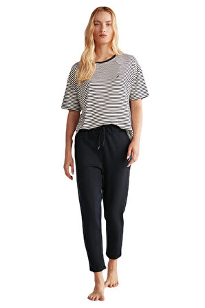 Nautica Kadın Lacivert T-Shirt 716