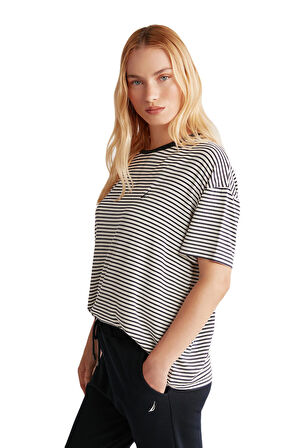 Nautica Kadın Lacivert T-Shirt 716
