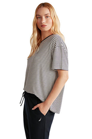 Nautica Kadın Lacivert T-Shirt 716