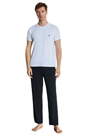 Nautica Erkek Beyaz Modal T-Shirt 