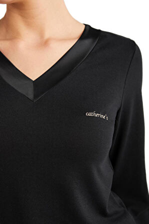 Catherines Kadın Siyah Pijama Takım 2433 