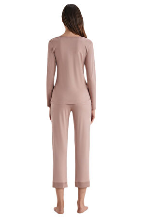 Catherine's Kadın Kahverengi Pijama Takım 2556 