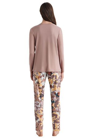 Catherine's Kadın Kahverengi Pijama Takım 2555 