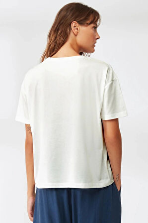 Yumuşak dokulu tişört-AÇIK BEJ