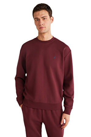 Nautica Erkek Bordo Sweatshirt 800