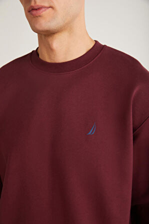 Nautica Erkek Bordo Sweatshirt 800