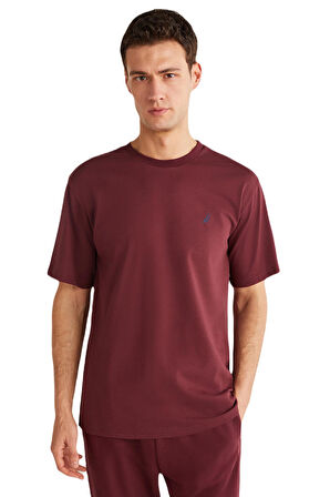 Nautica Erkek Bordo T-Shirt 808