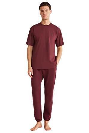 Nautica Erkek Bordo T-Shirt 808