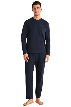 Nautica Erkek Lacivert Pijama Takım 812 