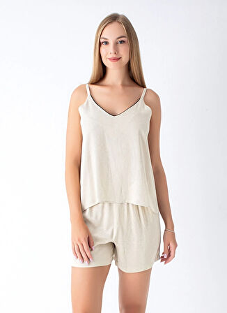 Vivis Yuvarlak Yaka Bej Kadın Büstiyer 50VIV10801