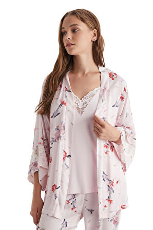 Catherine's Kadın Pembe 3'lü Pijama Takım 2725