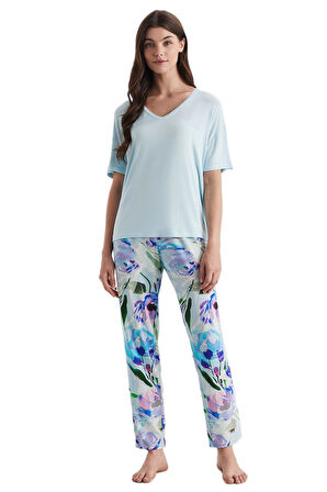 Catherine's Kadın Yeşil Pijama Takım 2731