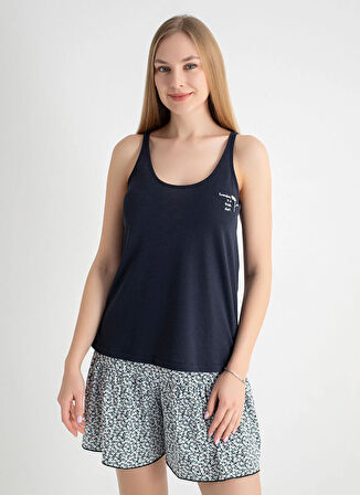 Sixteensixty Yuvarlak Yaka Lacivert Kadın Büstiyer 403SIX-1118-057