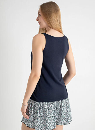 Sixteensixty Yuvarlak Yaka Lacivert Kadın Büstiyer 403SIX-1118-057