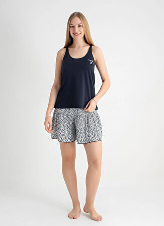 Sixteensixty Lacivert Kadın Pijama Şort 403SIX-1117-056