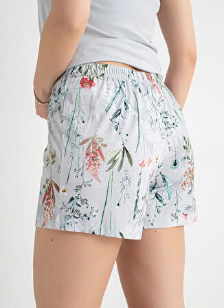 Sixteensixty Gri Kadın Pijama Şort 403SIX-1117-046