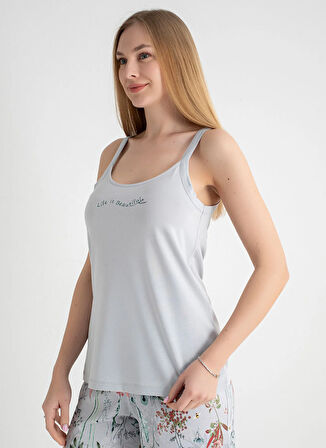 Sixteensixty Yuvarlak Yaka Gri Kadın Büstiyer 403SIX-1118-047