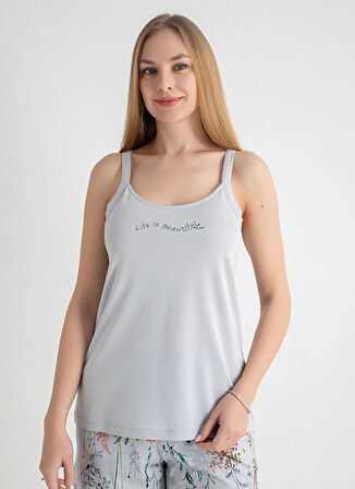 Sixteensixty Yuvarlak Yaka Gri Kadın Büstiyer 403SIX-1118-047