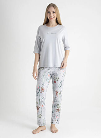 Sixteensixty Gri Kadın Pijama Alt 403SIX-1116-048