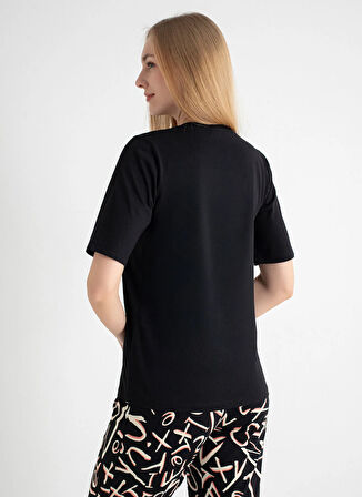 Sixteensixty V Yaka Siyah Pijama Üst 403SIX-1110-062