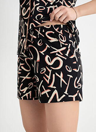 Sixteensixty Siyah Kadın Pijama Şort 403SIX-1117-063