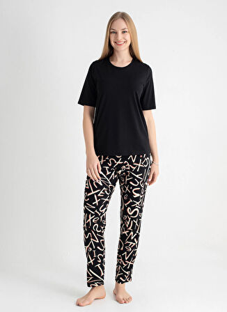Sixteensixty Siyah Kadın Pijama Alt 403SIX-1116-065