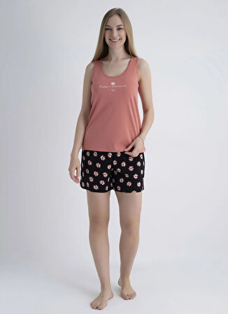 Sixteensixty Siyah Kadın Pijama Şort 403SIX-1117-075