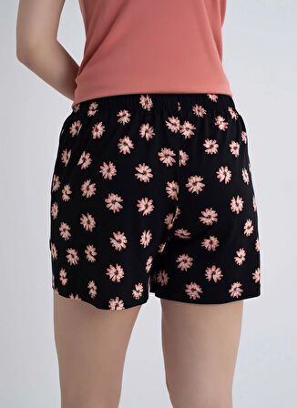 Sixteensixty Siyah Kadın Pijama Şort 403SIX-1117-075