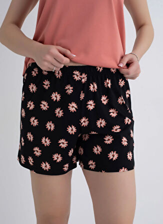 Sixteensixty Siyah Kadın Pijama Şort 403SIX-1117-075