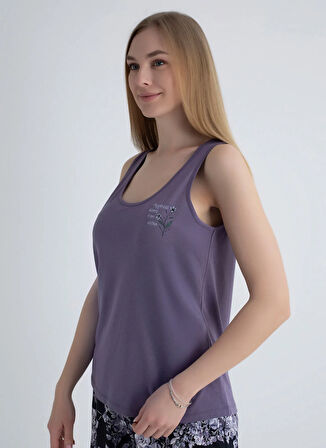 Sixteensixty Yuvarlak Yaka Mor Kadın Büstiyer 403SIX-1118-068