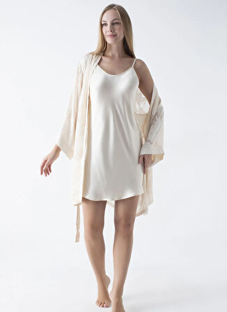 Vivis Bej Kadın Sabahlık 50VIV10309