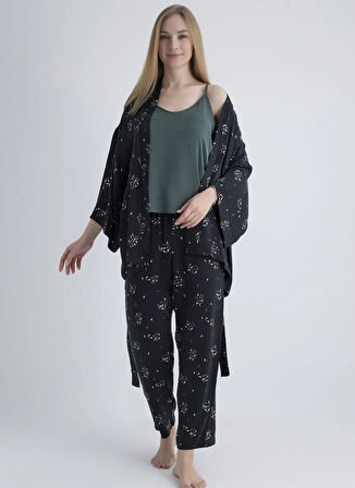 Vivis Siyah Kadın Pijama Alt 50VIV10708