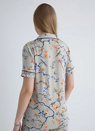 Wondergen V Yaka Taş Pijama Üst 401WON-1110-169