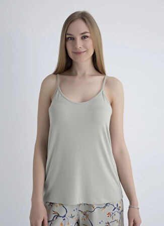 Wondergen Yuvarlak Yaka Taş Kadın Büstiyer 401WON-1118-172