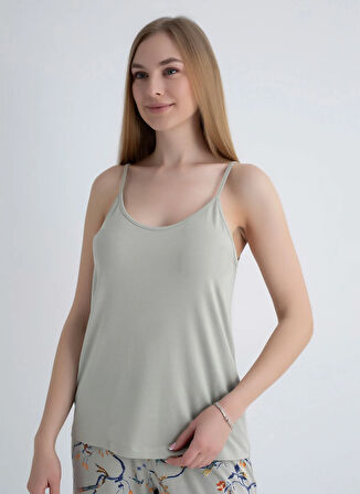 Wondergen Yuvarlak Yaka Taş Kadın Büstiyer 401WON-1118-172