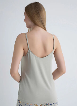 Wondergen Yuvarlak Yaka Taş Kadın Büstiyer 401WON-1118-172