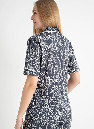 Wondergen V Yaka Lacivert Pijama Üst 401WON-1110-183