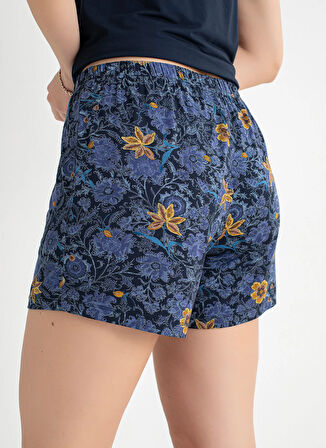 Wondergen Lacivert Kadın Pijama Şort 401WON-1117-178
